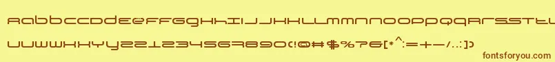 TiР№stoBySimРІnBarjaCaride Font – Brown Fonts on Yellow Background