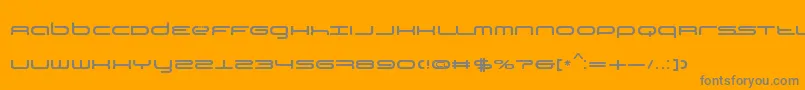 TiР№stoBySimРІnBarjaCaride Font – Gray Fonts on Orange Background