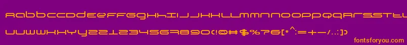 TiР№stoBySimРІnBarjaCaride Font – Orange Fonts on Purple Background