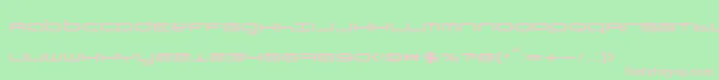 TiР№stoBySimРІnBarjaCaride Font – Pink Fonts on Green Background