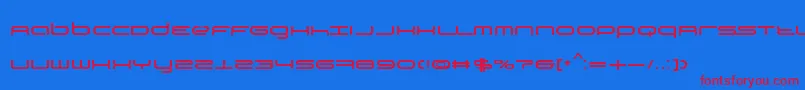 TiР№stoBySimРІnBarjaCaride Font – Red Fonts on Blue Background