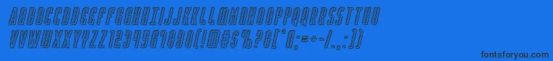 Weitere Informationen zur Yfilesengarveital-Schriftart Yfilesengarveital-Schriftart – Schwarze Schriften auf blauem Hintergrund
