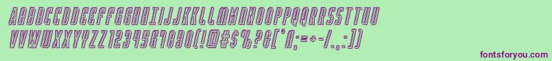 More about Yfilesengarveital Font Yfilesengarveital Font – Purple Fonts on Green Background