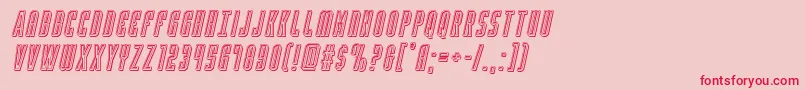 Yfilesengarveital Font – Red Fonts on Pink Background