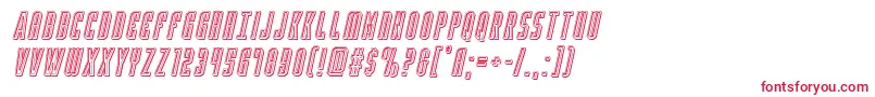 Yfilesengarveital Font – Red Fonts on White Background