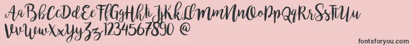 Bromello Font – Black Fonts on Pink Background