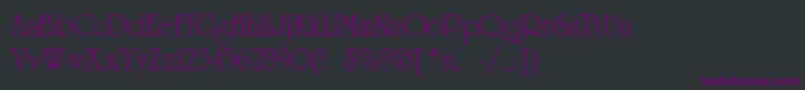 Universityroman Font – Purple Fonts on Black Background