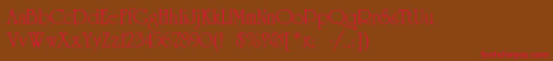 Universityroman Font – Red Fonts on Brown Background