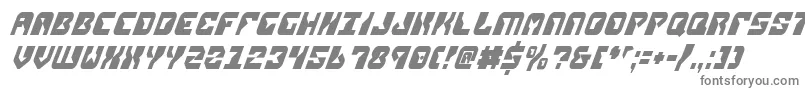 ReplicantCondensedItalic Font – Gray Fonts on White Background