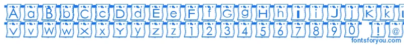 fuente WlFont – Fuentes Azules Sobre Fondo Blanco