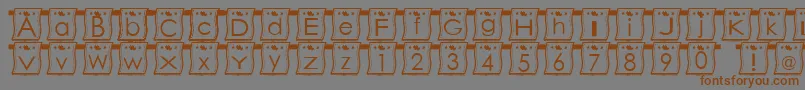 WlFont Font – Brown Fonts on Gray Background