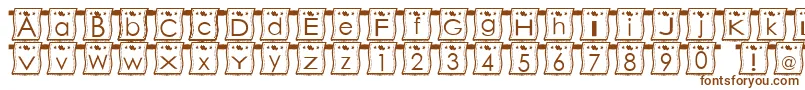 フォントWlFont – 茶色のフォント