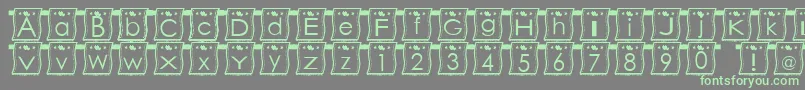 fuente WlFont – Fuentes Verdes Sobre Fondo Gris