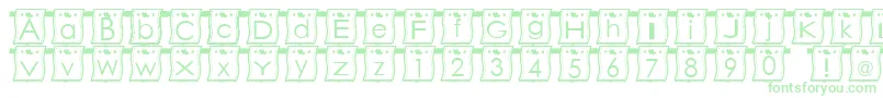 WlFont-fontti – vihreät fontit valkoisella taustalla