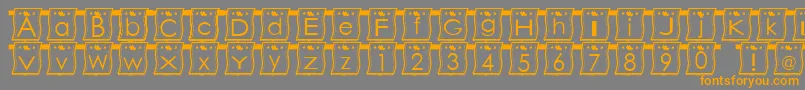 WlFont-fontti – oranssit fontit harmaalla taustalla