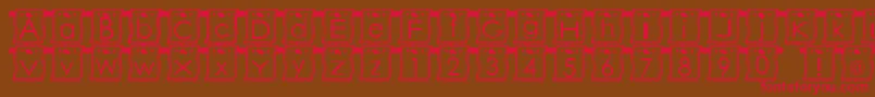 WlFont Font – Red Fonts on Brown Background