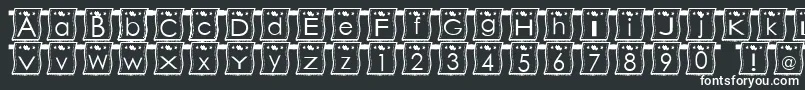 Шрифт WlFont – белые шрифты на чёрном фоне