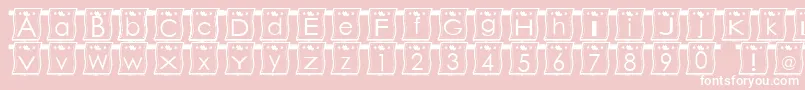 fuente WlFont – Fuentes Blancas Sobre Fondo Rosa