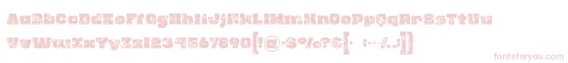 フォントRhinoinlinegrunge – ピンクのフォント