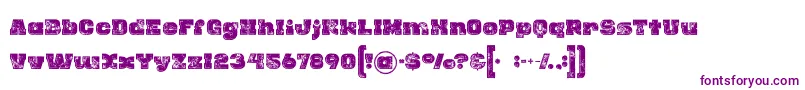 Rhinoinlinegrunge Font – Purple Fonts on White Background