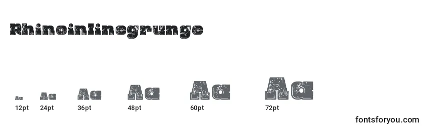 Rhinoinlinegrunge Font Sizes