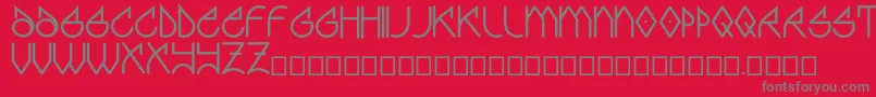 Graff Font – Gray Fonts on Red Background