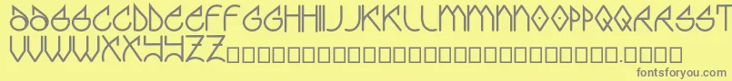 Graff Font – Gray Fonts on Yellow Background