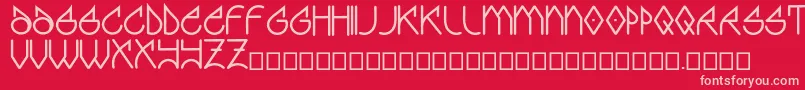 Graff Font – Pink Fonts on Red Background