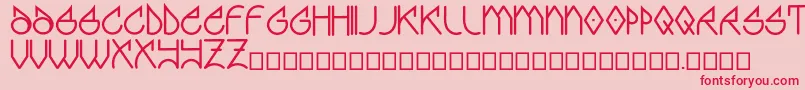 Graff Font – Red Fonts on Pink Background