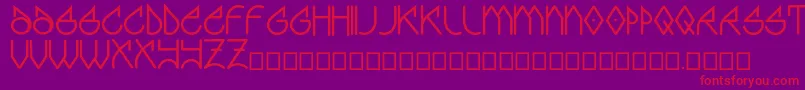 fuente Graff – Fuentes Rojas Sobre Fondo Morado