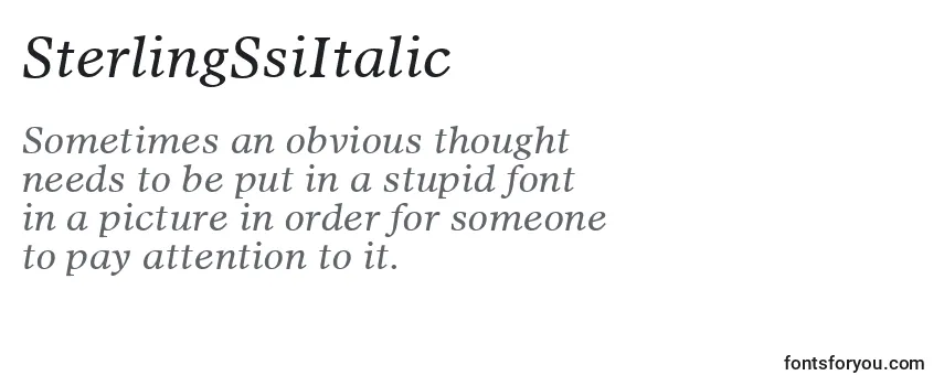 Police SterlingSsiItalic