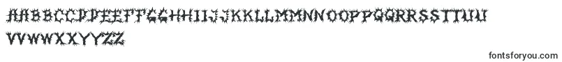 Czcionka MbHorrorhouseFont – angielskie czcionki