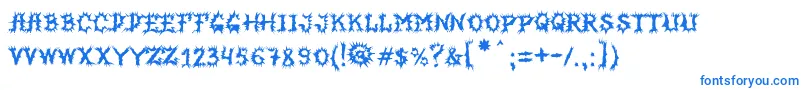 More about MbHorrorhouseFont Font MbHorrorhouseFont Font – Blue Fonts on White Background