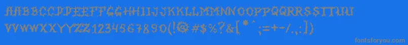 More about MbHorrorhouseFont Font MbHorrorhouseFont Font – Gray Fonts on Blue Background
