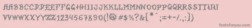 More about MbHorrorhouseFont Font MbHorrorhouseFont Font – Gray Fonts on Pink Background