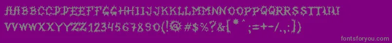 MbHorrorhouseFont Font – Gray Fonts on Purple Background