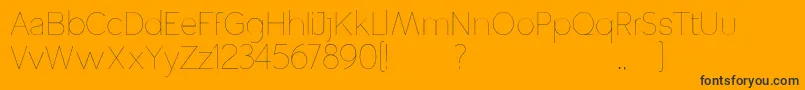 Altera Font – Black Fonts on Orange Background