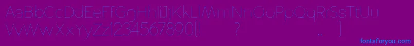 Altera Font – Blue Fonts on Purple Background