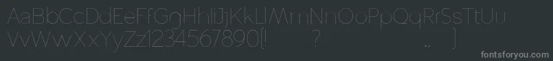 Шрифт Altera – серые шрифты на чёрном фоне