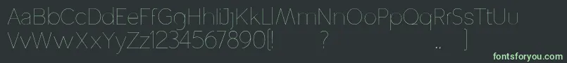 フォントAltera – 黒い背景に緑の文字