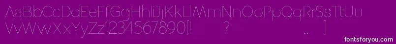 Altera Font – Green Fonts on Purple Background