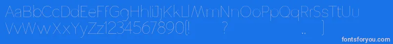 Altera Font – Pink Fonts on Blue Background