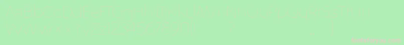 Altera Font – Pink Fonts on Green Background