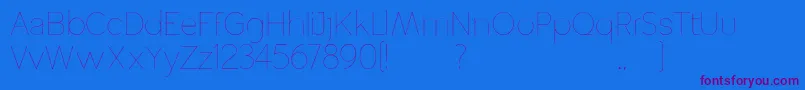 Altera Font – Purple Fonts on Blue Background