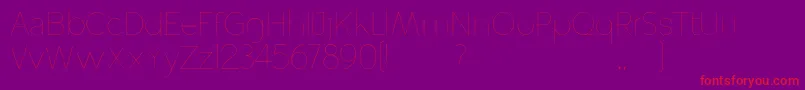 Altera Font – Red Fonts on Purple Background