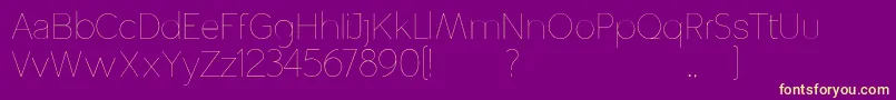 Altera Font – Yellow Fonts on Purple Background