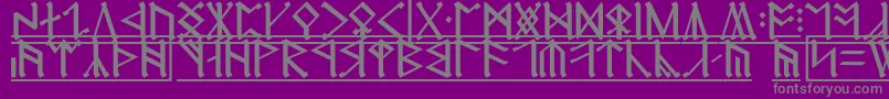 Erebor1 Font – Gray Fonts on Purple Background