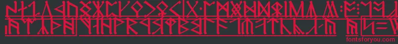 Erebor1 Font – Red Fonts on Black Background