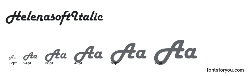 HelenasoftItalic Font Sizes