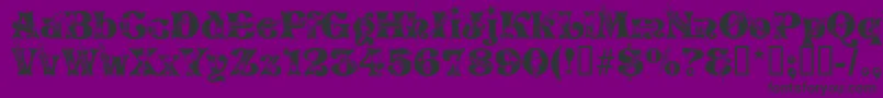 Newyears Font – Black Fonts on Purple Background